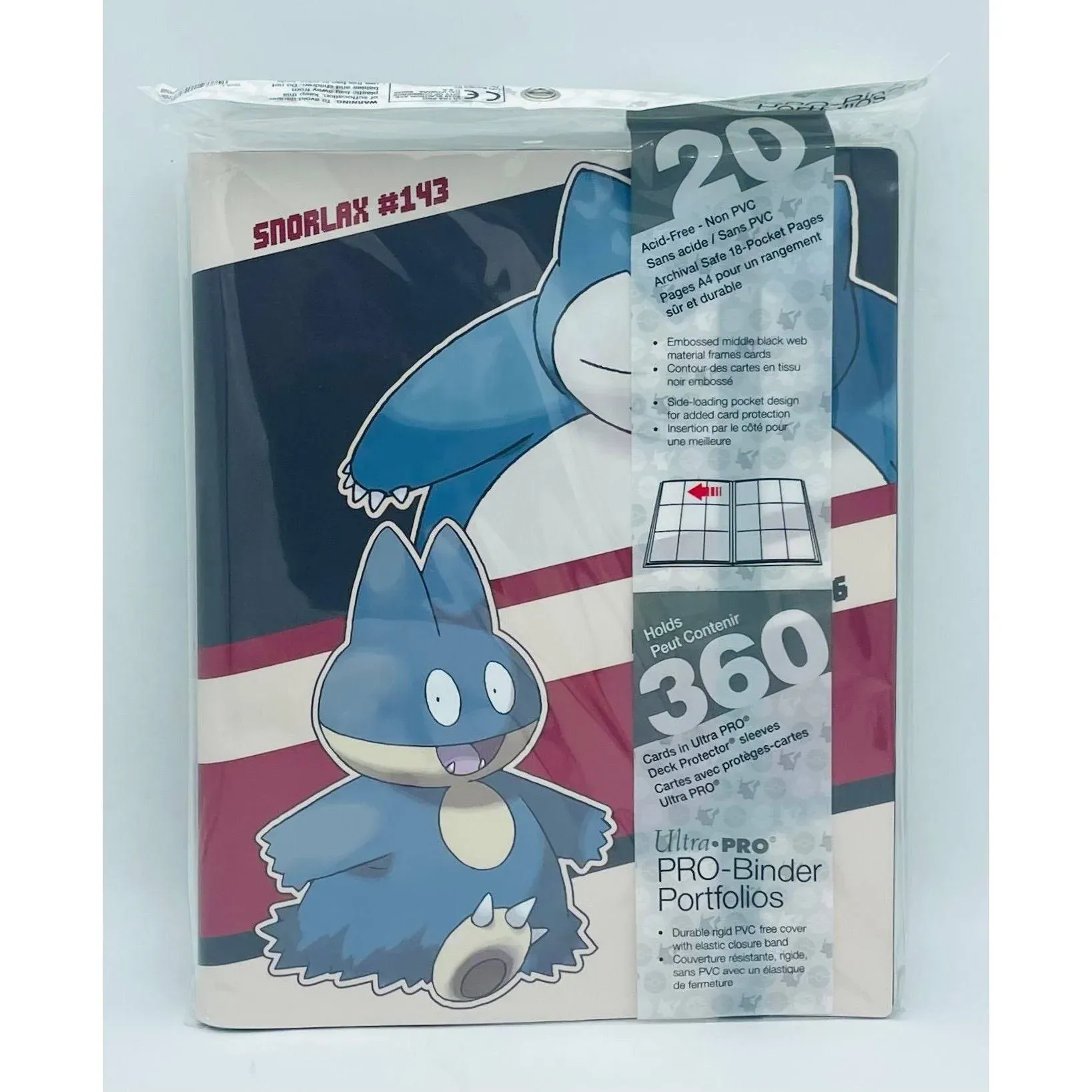 Pokemon 9-Pocket Pro Binder: Snorlax & Munchlax