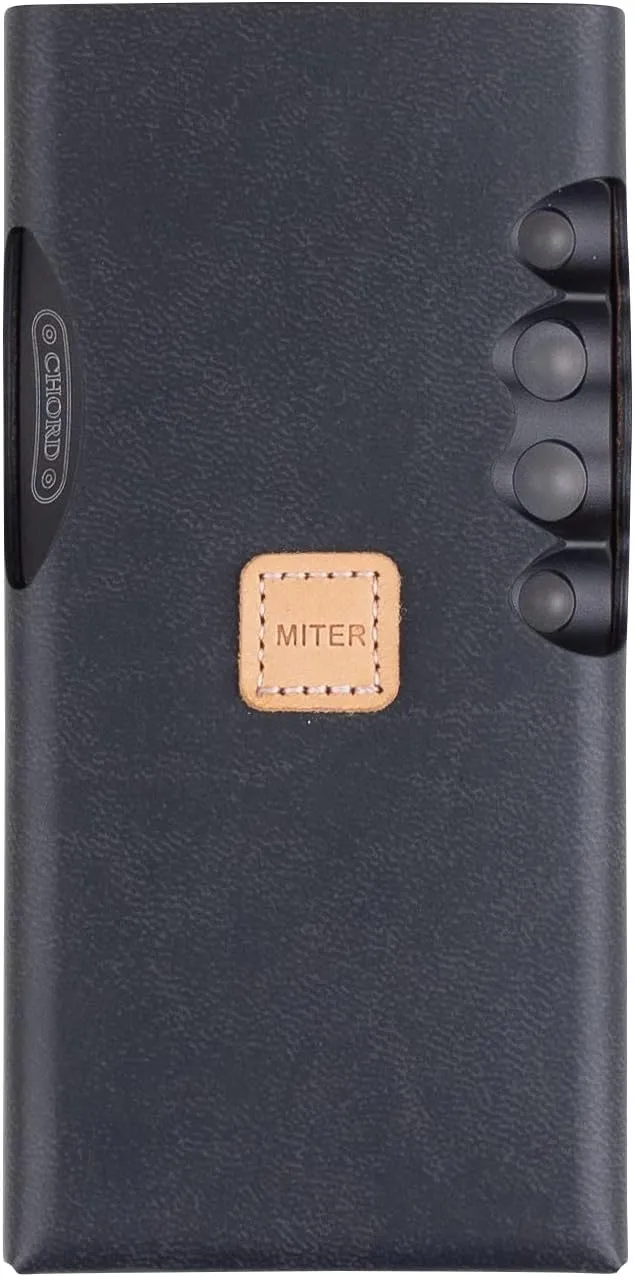 MITER Case for Chord Mojo 2 + Poly, Handmade Artificial Italy PU Leather (Mojo 2 + Poly Black)