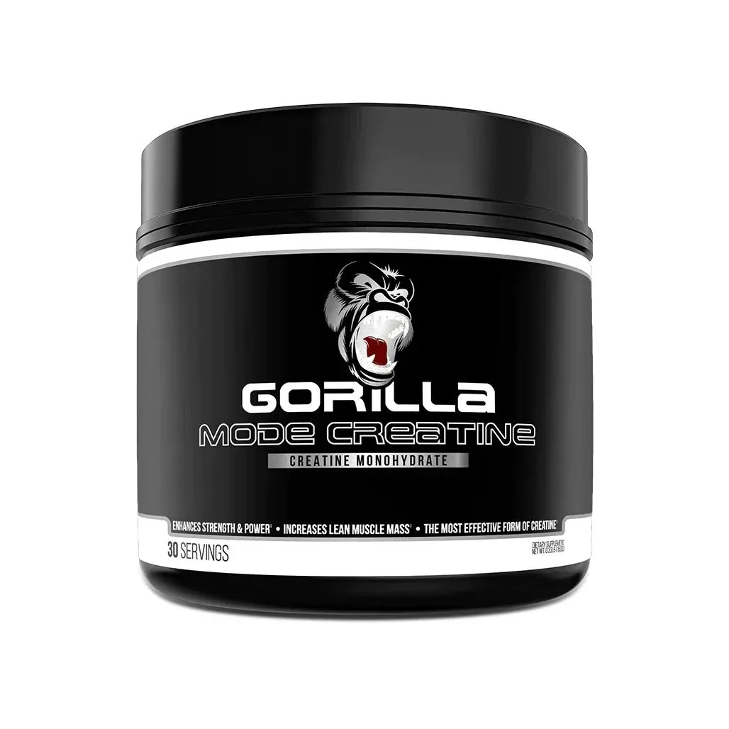 Gorilla Mind Gorilla Mode Creatine – Creatine Monohydrate Micronized Powder/Improved Muscle Size, Power Output and Strength / 5 Grams per Servings, 30 Servings