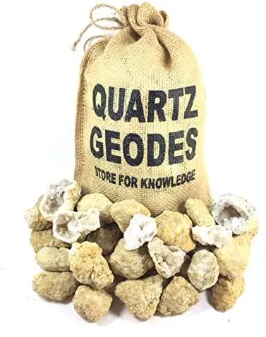 40 Break Your Own geodes Crystals Bulk Pack - Whole Moroccan 1.5"