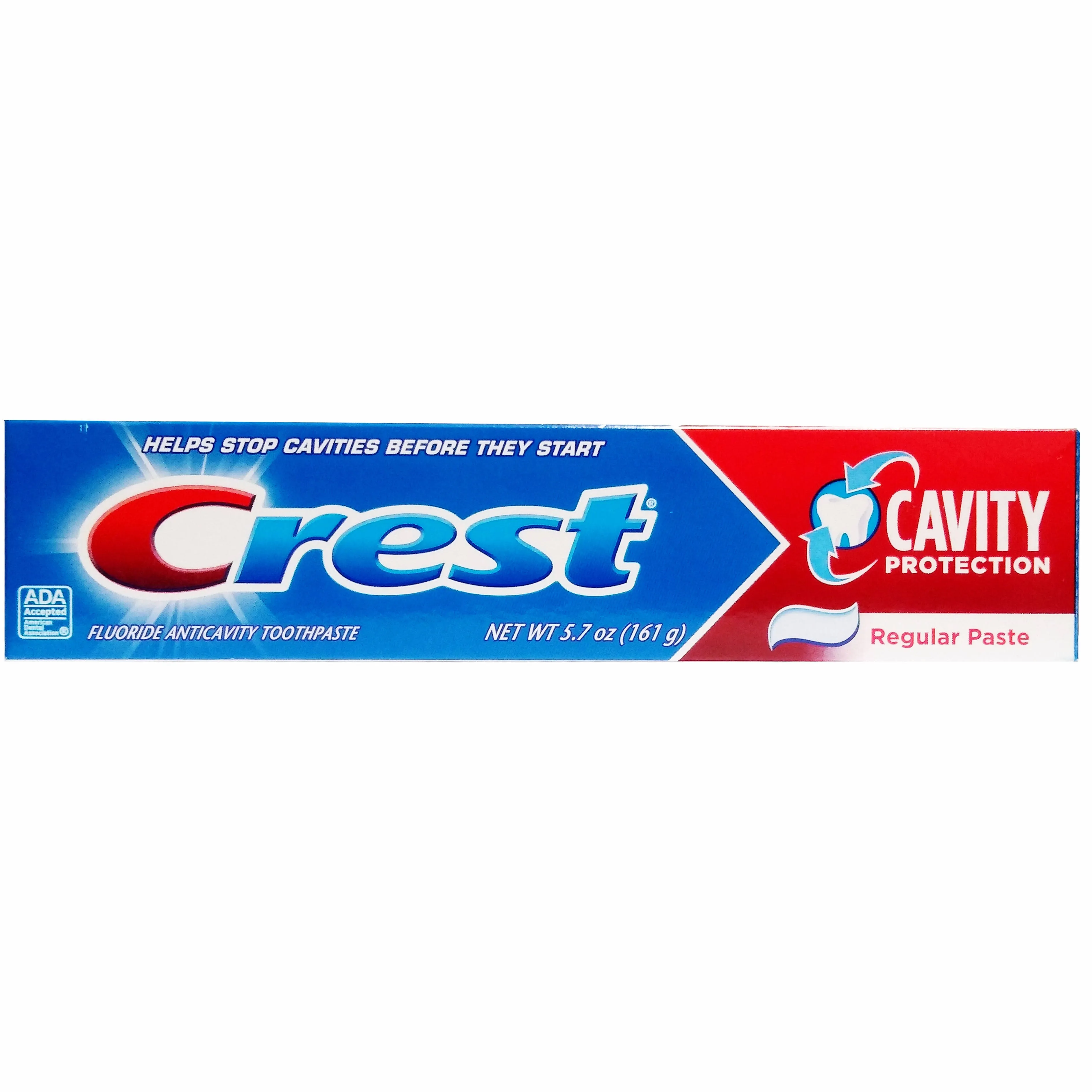 Crest, Cavity Protection, Zahnpasta mit Fluorid gegen Karies, normale Zahnpasta, 3er-Pack, je 161 g (5,7 oz.).