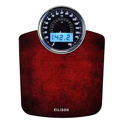 Eilison Highly Advance 2-in-1 Digital & Analog Weighing Scale for Body