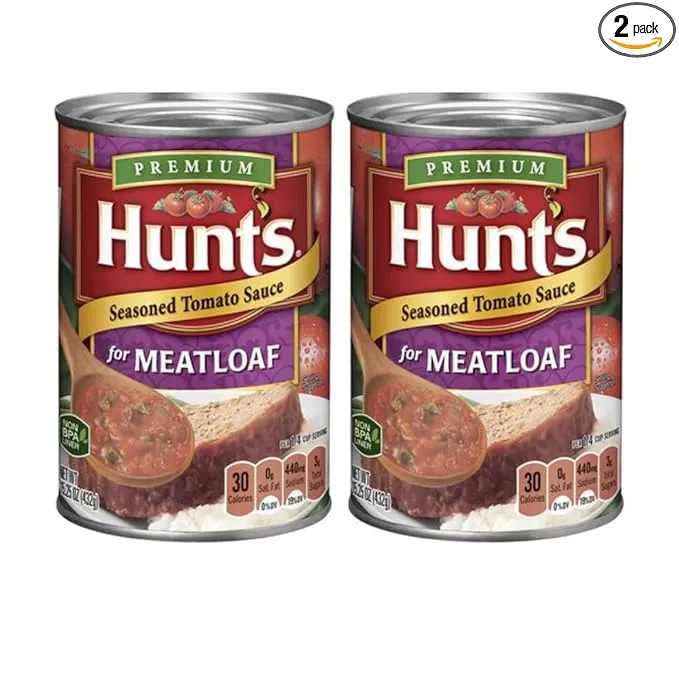 Salsa de tomate condimentada Hunt's para pastel de carne, 15,25 onzas (paquete de 2)