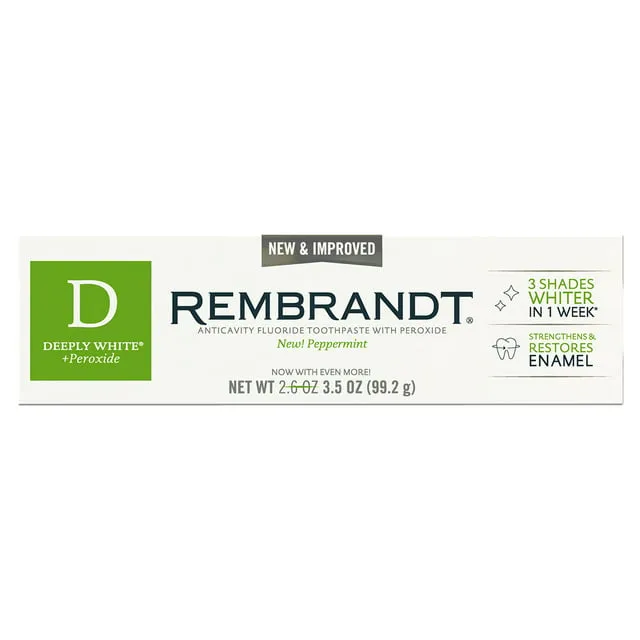 Rembrandt Deeply White + Peroxide Whitening Toothpaste