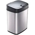 Nine Stars 3.2 Gallon Trash Can, Plastic Touchless Bathroom Trash Can, Rose