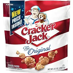 Cracker Jack Original Caramel Coated Popcorn and Peanuts 8.5 Oz. [Pack of 3]