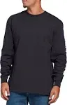 Carhartt Long Sleeve Logo T-Shirt Men's Navy