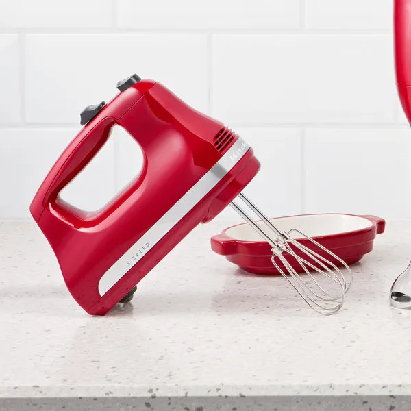 Kitchenaid Ultra Power Hand Mixer, 5 Speeds, Empire Red