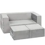 Milliard Kids Couch - Modular Kids Sofa for Toddler and Baby (Grey)