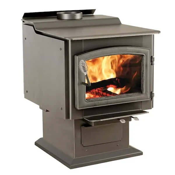 Ashley Hearth AW3200E-P 3,200 Sq. ft. EPA Certified Pedestal Wood Burning Stove