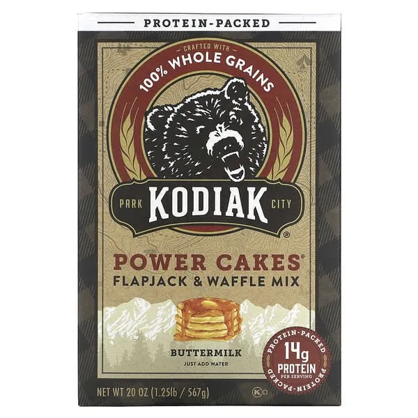 Kodiak Cakes, Power Cakes, Flapjack & Waffle Mix, Buttermilk, 20 oz (567 g)