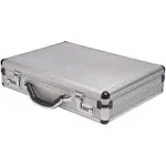 RoadPro SPC-931R 17.5&#034; x 4&#034; x 13&#034; Silver Aluminum Briefcase,Medi<wbr/>um