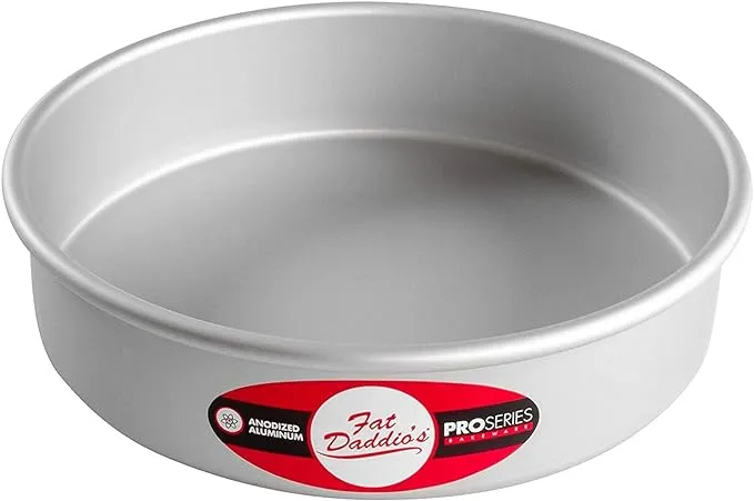 Fat Daddio's Anodized Aluminum Round Cake Pan, 8 x 2 Inch