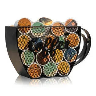 Made Easy Kit Coffee Pod Organizer - Home Coffee Bar Functional Décor - Café Station Countertop Storage Accessories