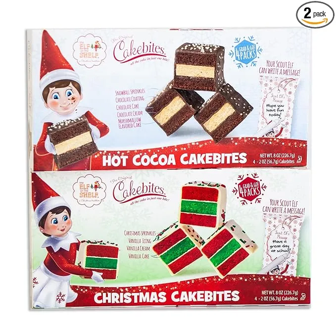 Elf on The Shelf Holiday Christmas Cakebites - Delicious Hot Cocoa and Christmas ...