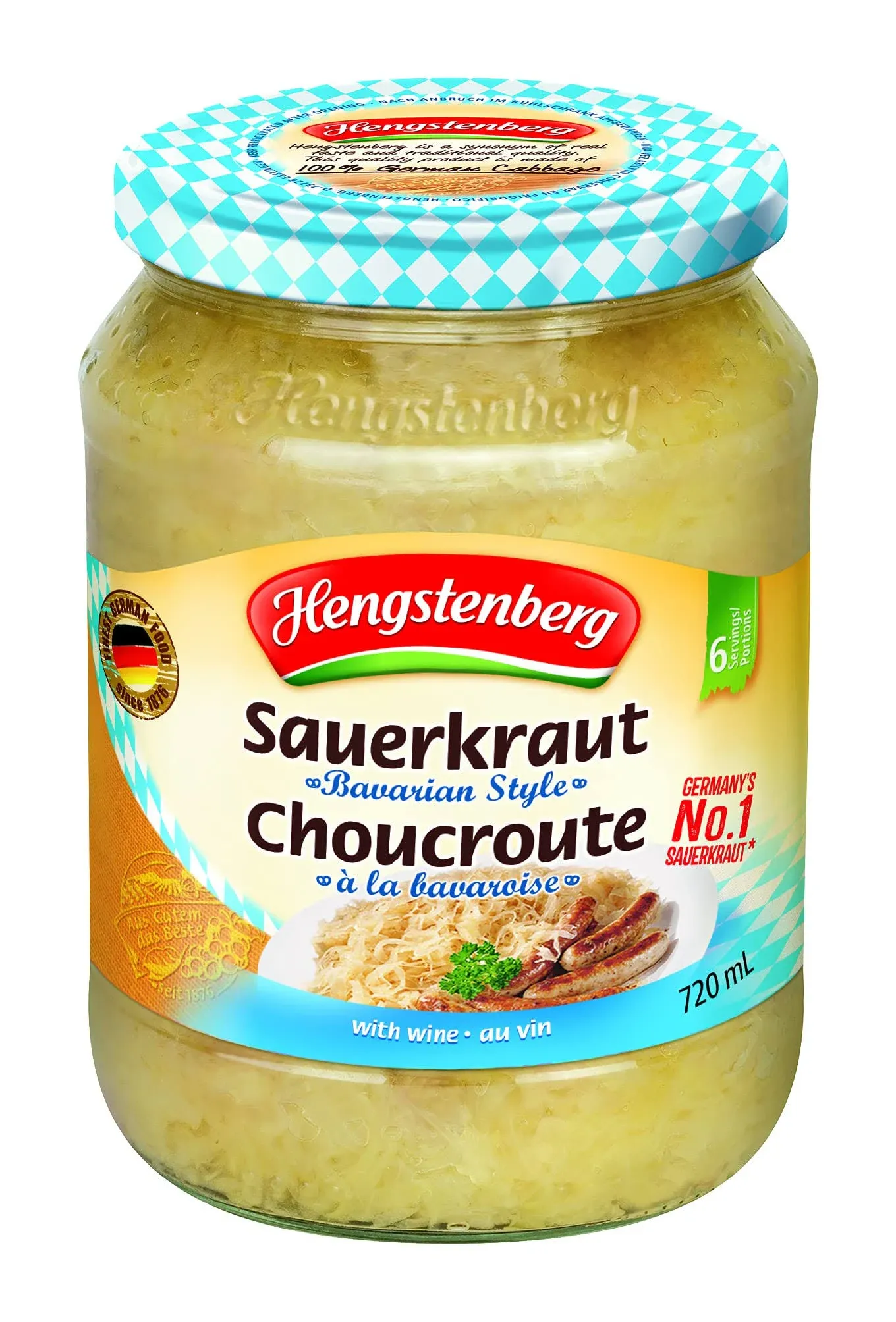 Hengstenberg Bavarian Style Sauerkraut