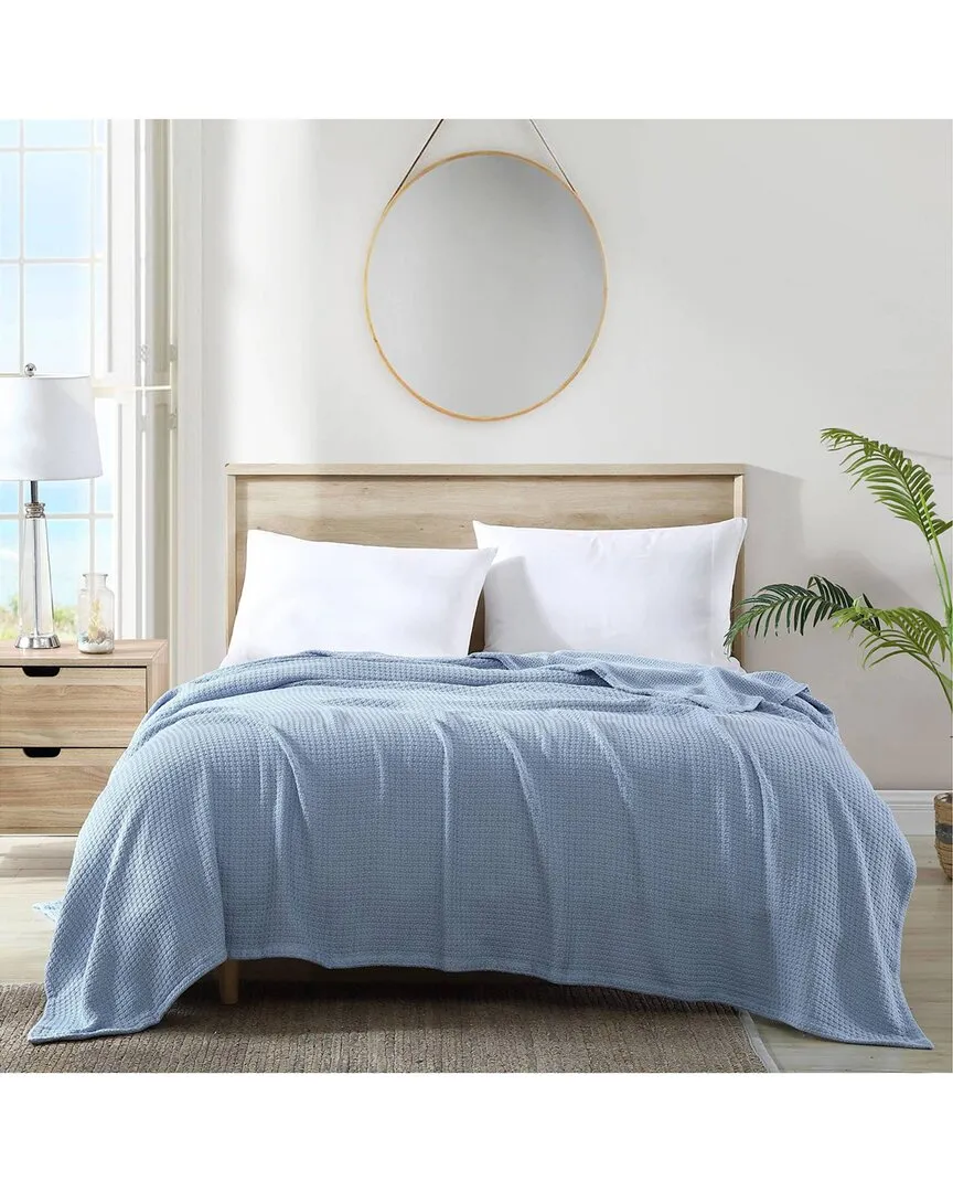 Solid Costa Sera Full-queen Quilt Bedding In Ocean Blue