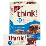 ThinkThin Bar Brownie Crunch - 10 Bars