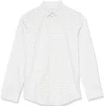 Calvin Klein Little Boy's Logo & Dot-Print Dress Shirt - White - Size 4