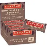 LÄRABAR Chocolate Chip Brownie Gluten Free Vegan Fruit &amp; Nut Bar 16 Ct