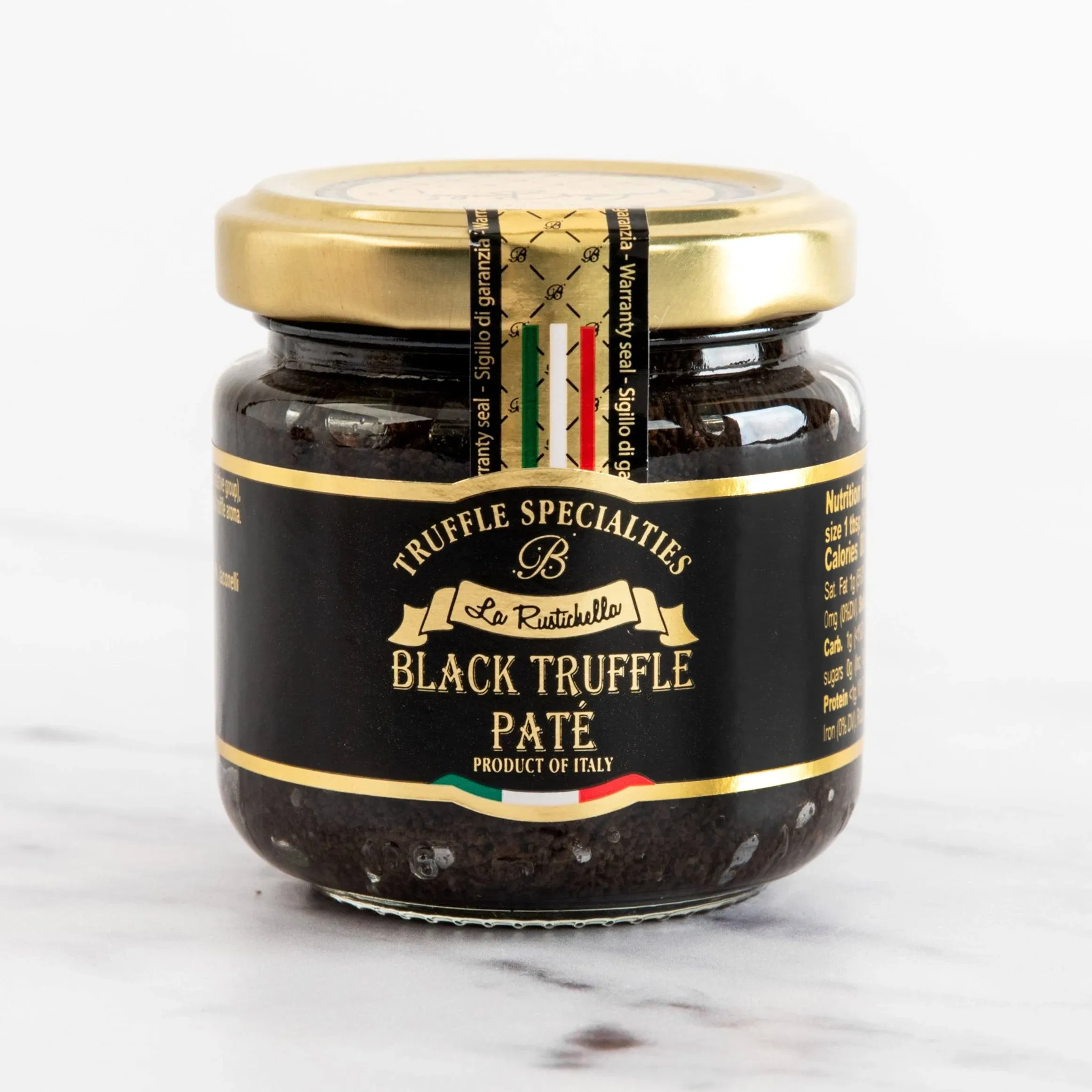 La Rustichella - Black Truffle Patè 3.17 oz (90 gr) - Kosher - 100% Made in Italy | Vegan, Gluten-Free, Cholesterol-Free