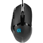 Logitech G402 Hyperion Fury Wired Gaming Mouse, 4,000 DPI, Lightweight, 8 Programmable Buttons, DPI Switch Button, Compatible with PC/Mac - Black