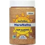 MaraNatha Natural Creamy Raw Almond Butter, 16 Ounce Jar