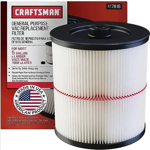 Craftsman General Purpose Red Stripe Vac Filter