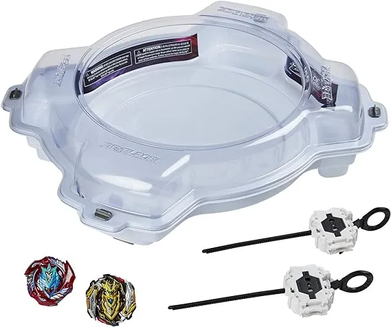 Beyblade Burst Pro Series - Elite Champions Set - Beystadium, 2 Battling Tops (Cho-Z Valtryek, Achilles) 2 Launchers - Toys for Kids - F2292 - Ages 8+