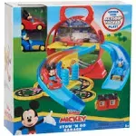 Disney Junior Mickey Mouse Stow ’n Go Garage, Figure and Vehicle Multicolor 