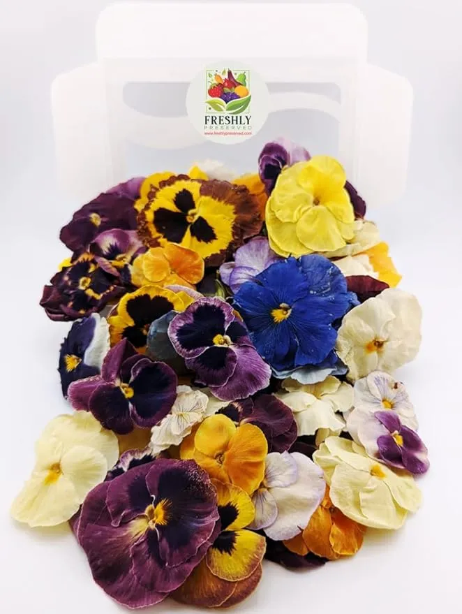 Freshly Preserved Pansy Edible Flowers