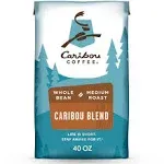 Caribou Coffee Coffee, Whole Bean, Medium Roast, Caribou Blend, Smooth & Classic - 20 oz