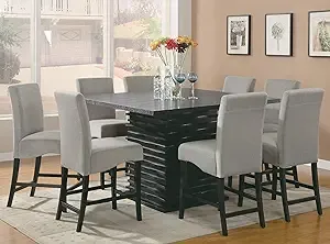 Coaster Stanton 5-Piece Black Dining Table Set