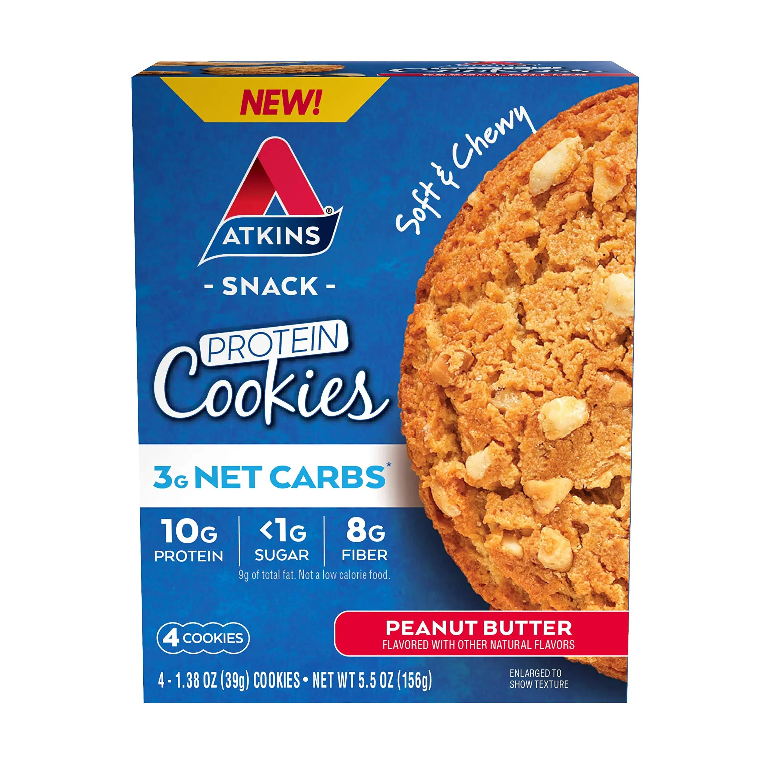 Atkins Cookies, Protein, Peanut Butter 4 ea