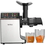 Whall Slow Masticating Juicer - Cold Press Juicer Machine with Touchscreen, Reverse Function, Soft & Hard Models, Quiet Motor