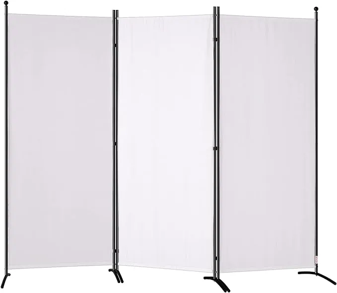 VEVOR Room Divider 5.6 ft Room Dividers and Folding Privacy Screens (4-Panel) Fabric Partition Room Dividers for Office Bedroom Dining Room Study