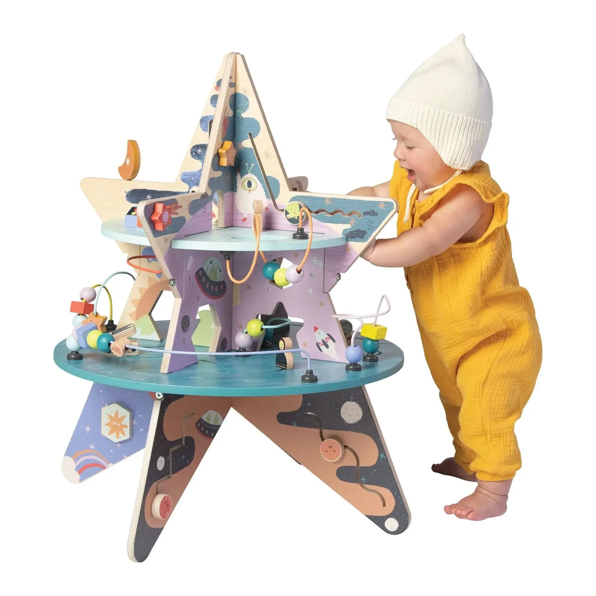 Manhattan Toy Celestial Star Explorer Wooden Activity Center