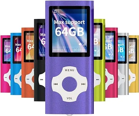 WOWSYS- Digital, Compact and Portable MP3 / MP4 Player (Max Support 64 GB) with Photo Viewer, E-Book Reader and Voice Recorder and FM Radio Video