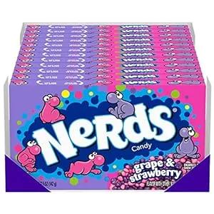 Nerds Candy, Grape & Strawberry, 5 Ounce Movie Theater Candy Box (Pack of 12)