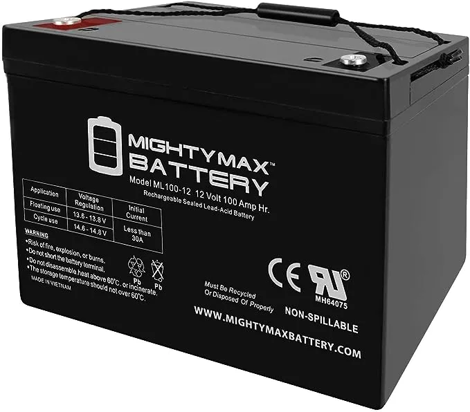 Mighty Max Battery - 12V 100Ah SLA Battery - ML100-12