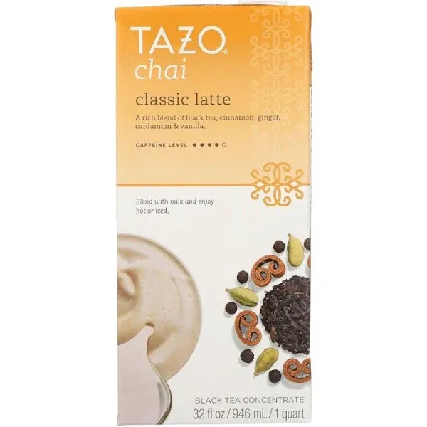 Tazo Black Tea Concentrate Chai Latte