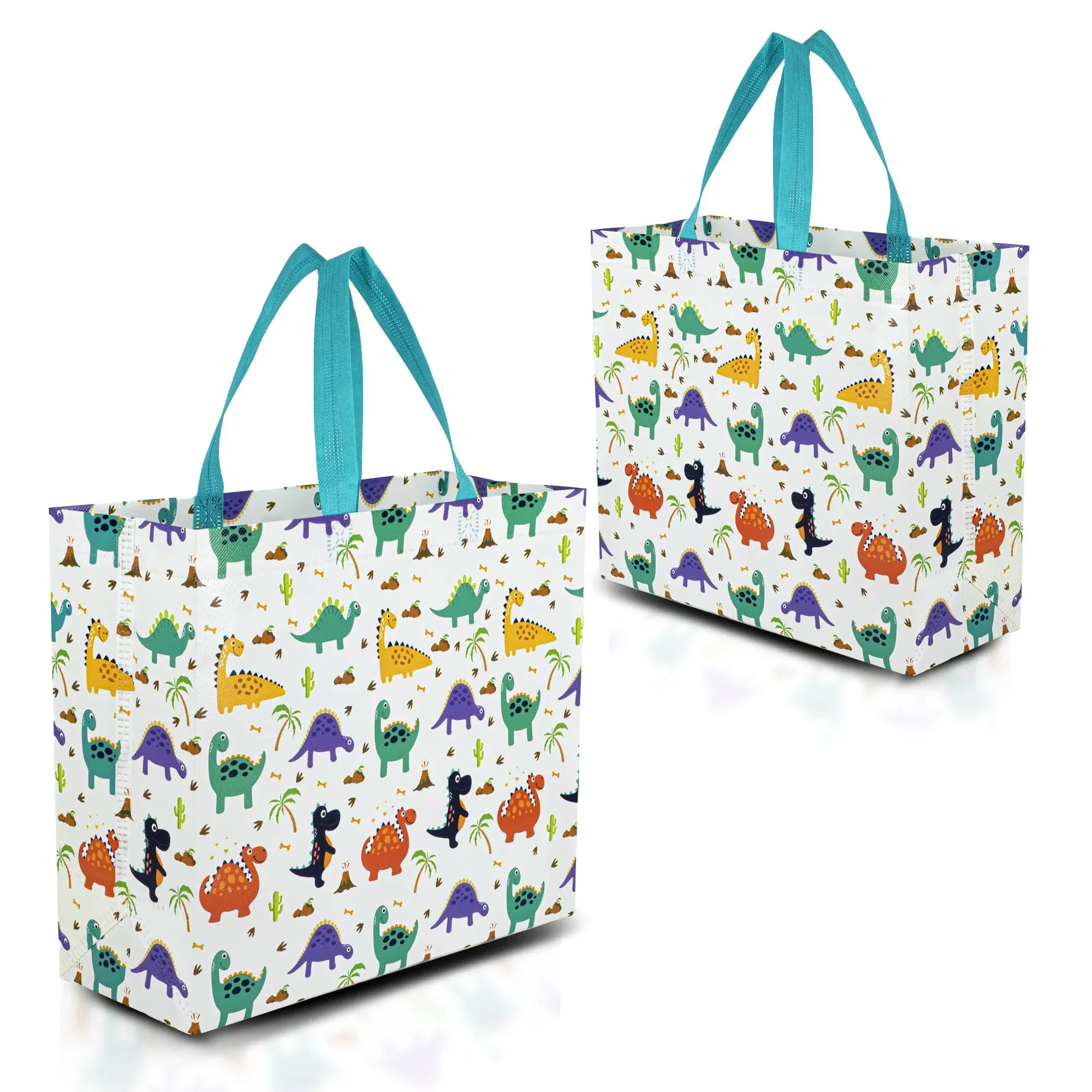 Nush Nush Dinosaur Gift Bag - Set of 12 Reusable Dinosaur Gift Bags Large Size ...