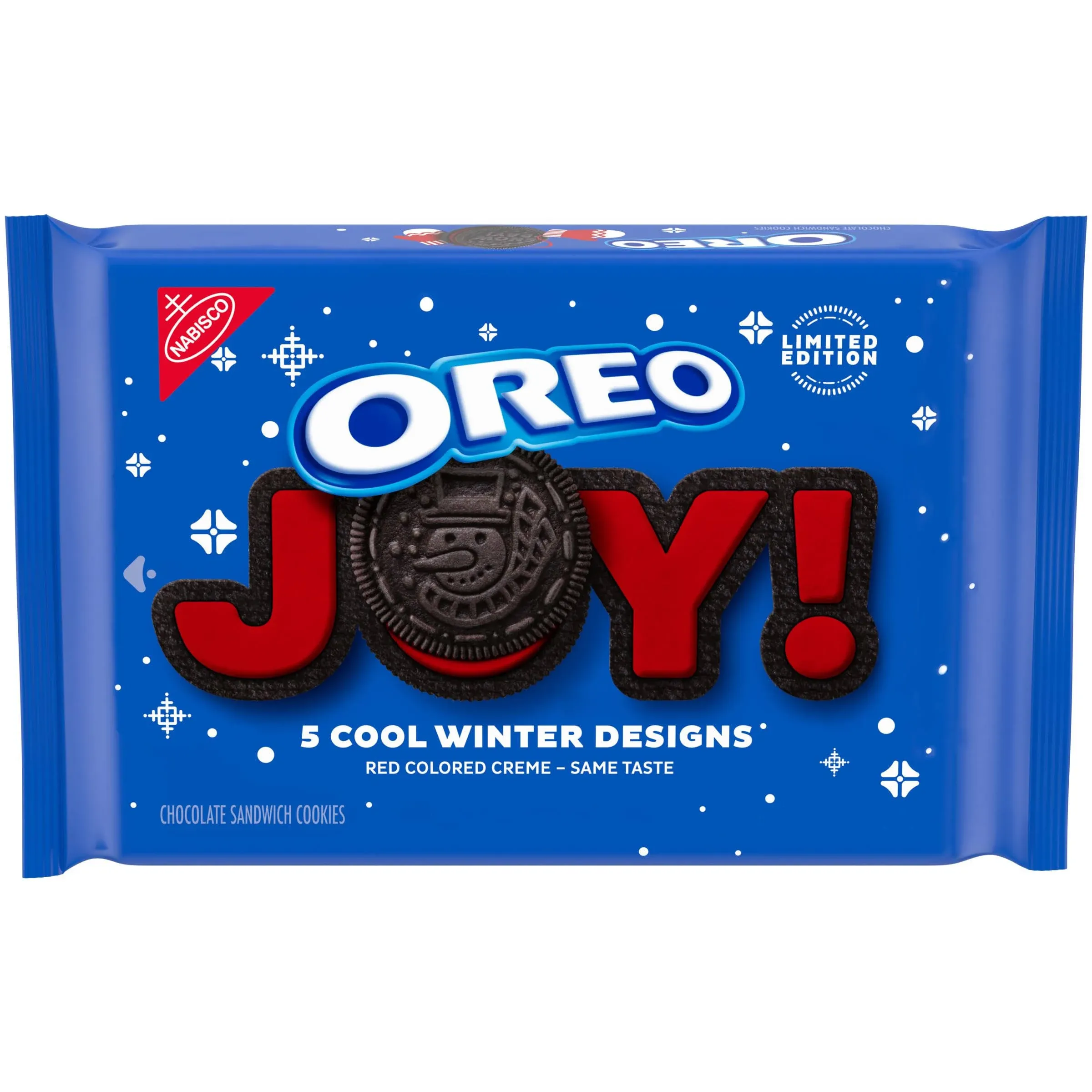 OREO Red Creme Chocolate Sandwich Cookies, Limited Edition, Holiday Cookies, 18.71 oz