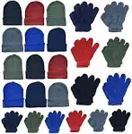 Yacht & Smith Wholesale Beanie and Glove Winter Bulk Kit, Kids Adults Bulk Sets, Homeless Donation Shelters