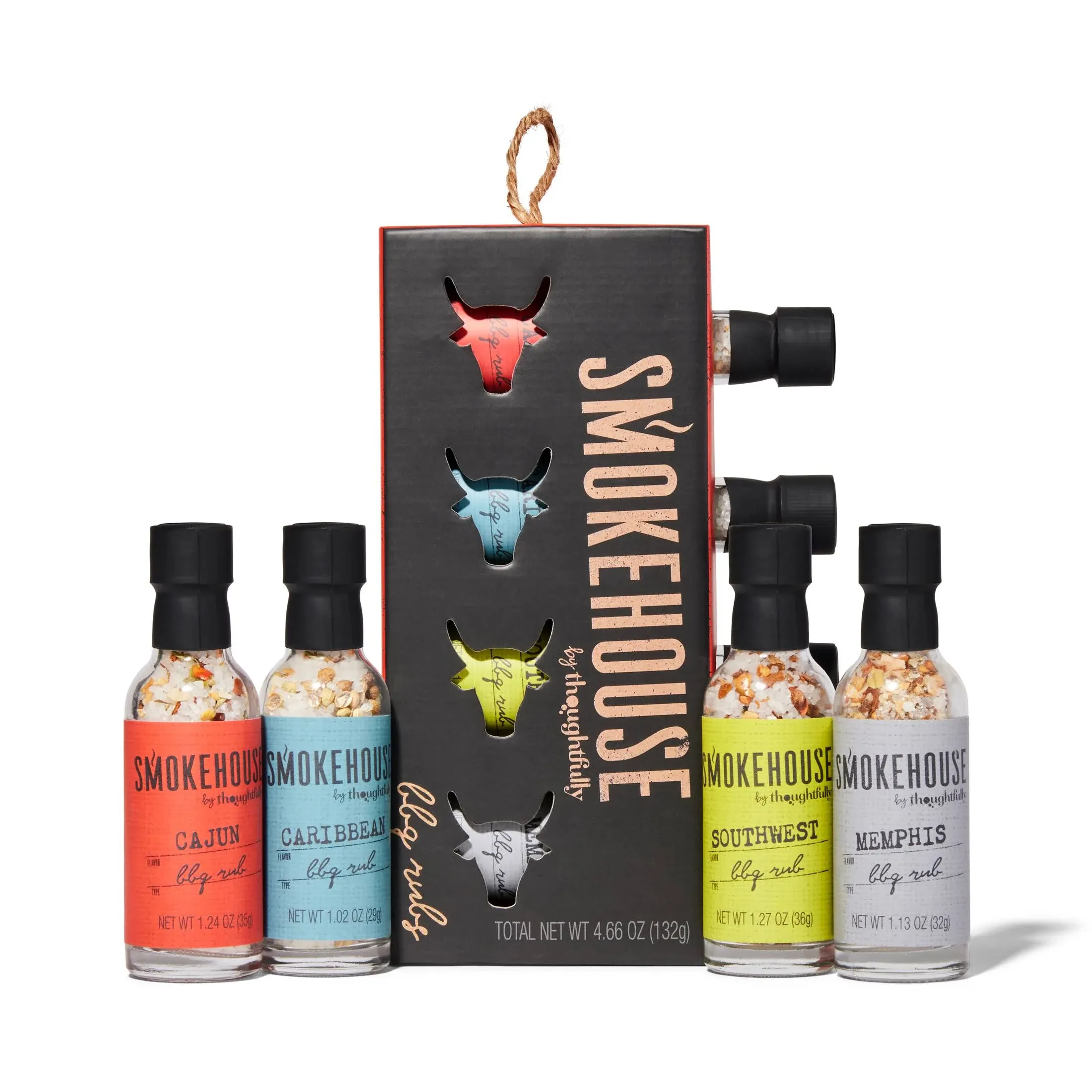 Thoughtfully Gifts Barbecue Rubs to Go: Grill Edition Gift Set Includes 5 Unique ...