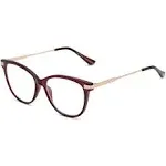 Sofia Vergara x Foster Grant Women's Liliana Cat-Eye Reading Glasses, Wine, 1.5