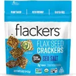 Doctor in The Kitchen - Flackers Flax Seed Crackers Sea Salt, 5 oz