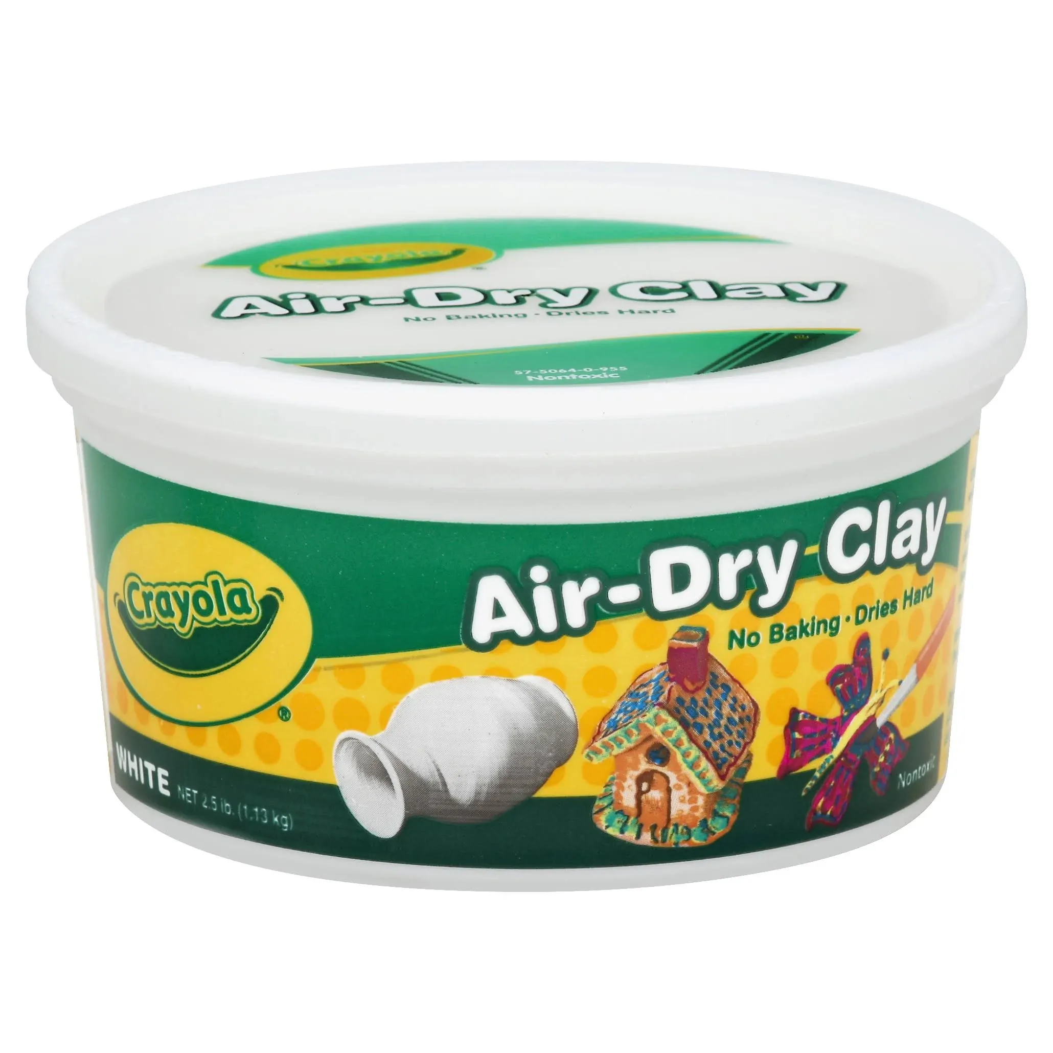 Crayola Air-Dry Clay, White - 2.5 lb tub