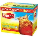 Lipton Iced Tea Bags, Bulk Tea, Great for Parties, 48 Gallon-Sized Tea Bags