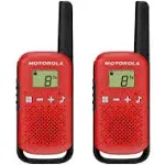 Motorola Solutions Motorola Talkabout T110 Red/Black 16 Mile 2 Way Radio Two Pack